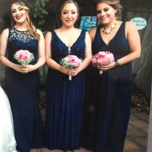 Sherri Hill Dark Blue Bridesmaid’s Dress